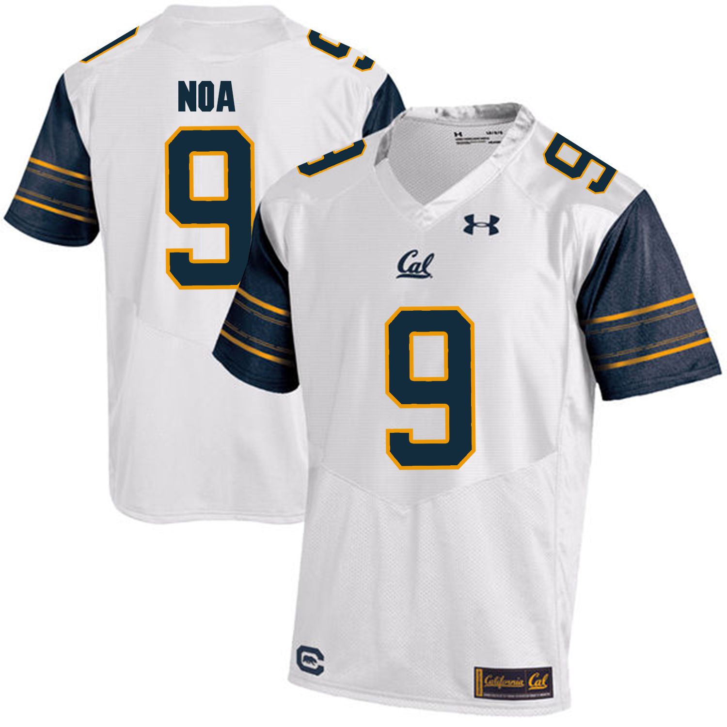 Men California Golden Bears 9 Kanawai Noa White Customized NCAA Jerseys1